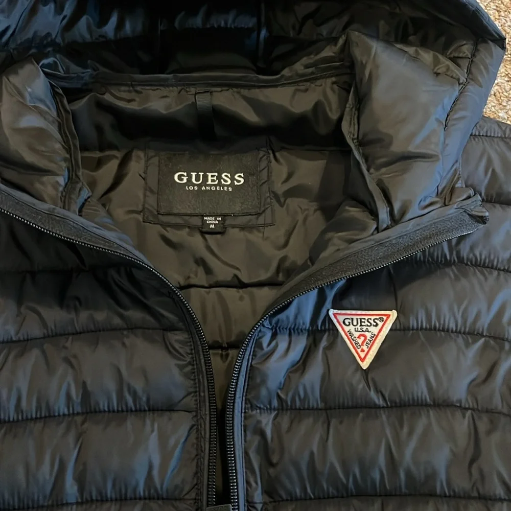 Guess Puffer Hooded Vest - Picture 3 of 5